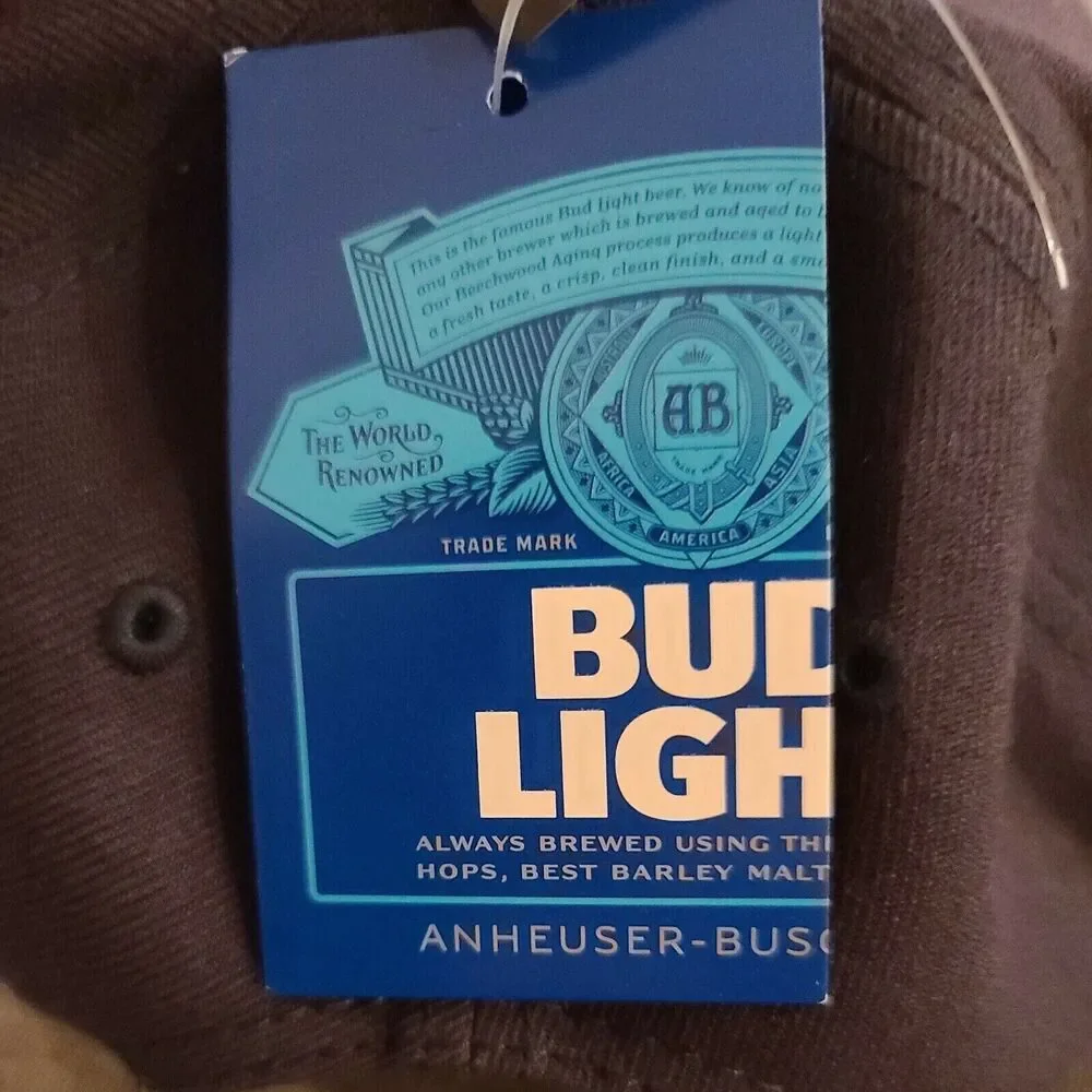 Bud Light Hat H3 Sportsgear Snap Back Adjustable Fit